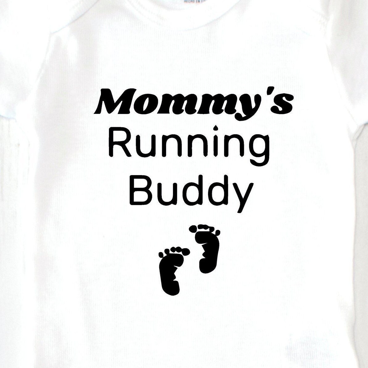 Moms Running Buddy Baby Onesie® Runner New Baby Gift Baby Etsy