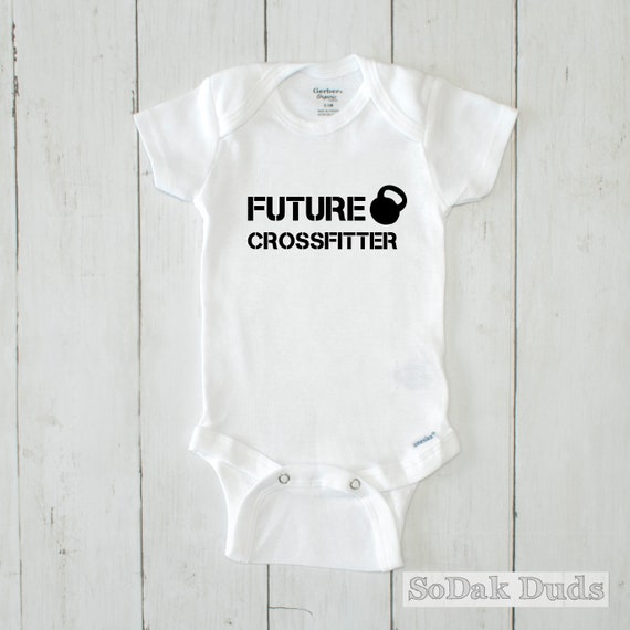 crossfit baby onesie