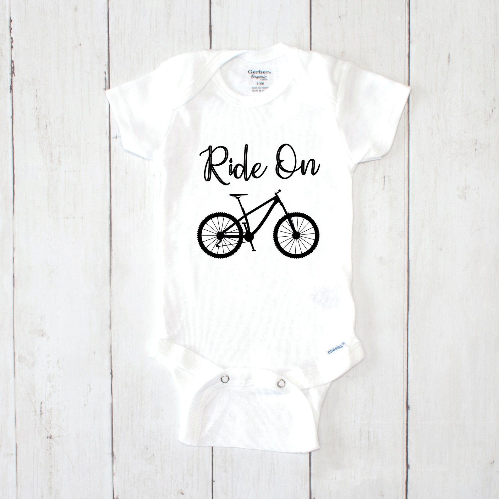 Ride on Bicycle Baby Onesie® Bike Baby Gift Funny Baby Onesie® Etsy