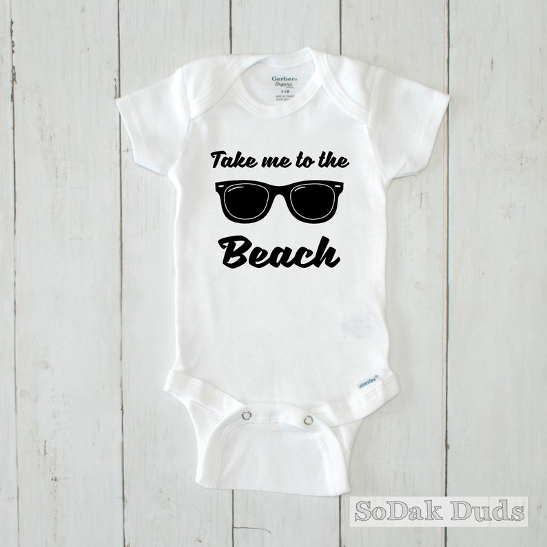 beach baby onesie