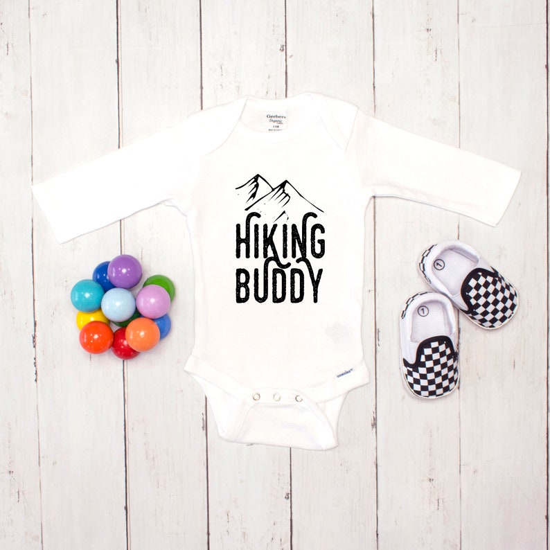 Hiking Buddy Baby Onesie® Outdoor Baby Gift Gender Neural Baby Etsy