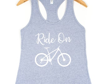 graphic funny workout top tank top I ride for tacos unisex tank; biking; cycling; bike and cycle gift tank top