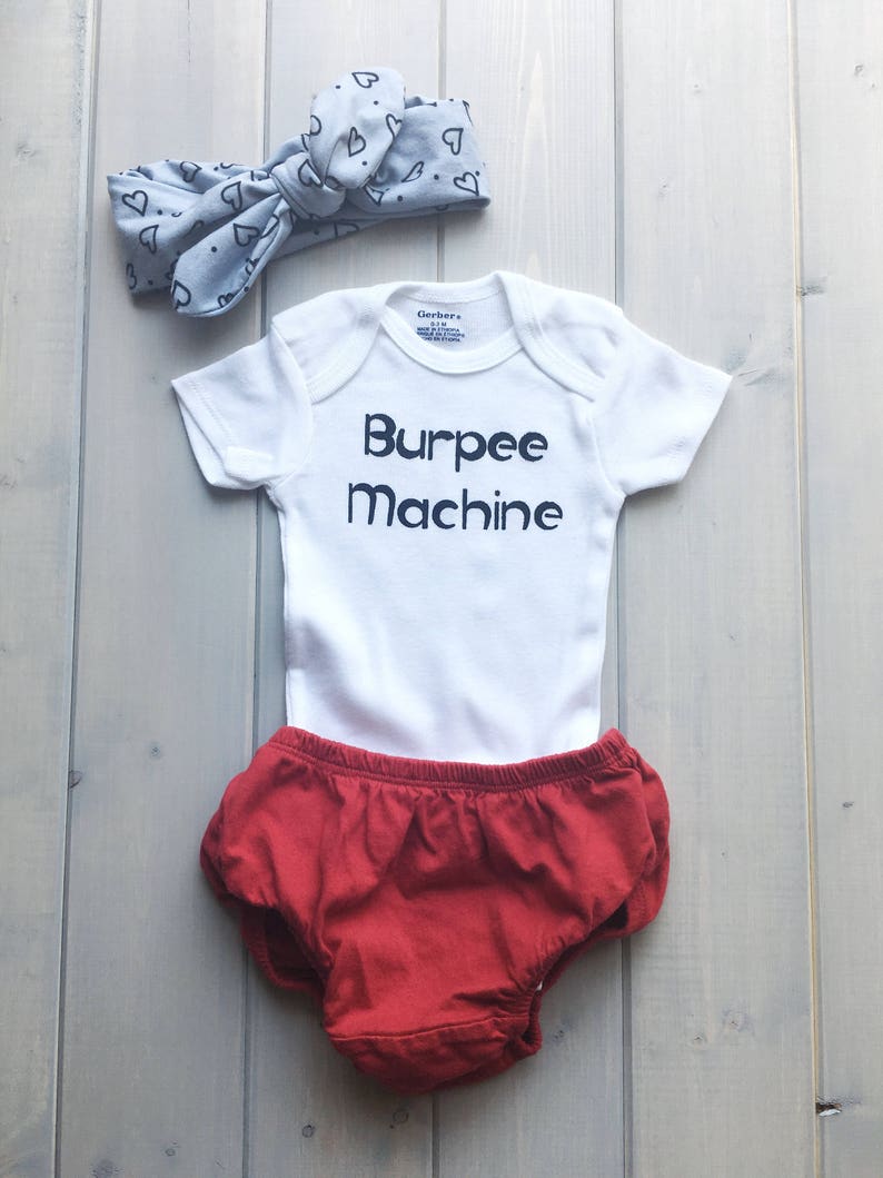 Burpee Machine Baby Funny Baby Onesie\u00ae Crossfit Baby