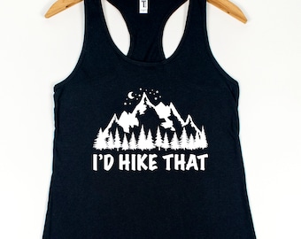 Hiking Mountain Womens Tank Top Mountain Nature Lover Gift For Her Wanderlust Womens Clothing