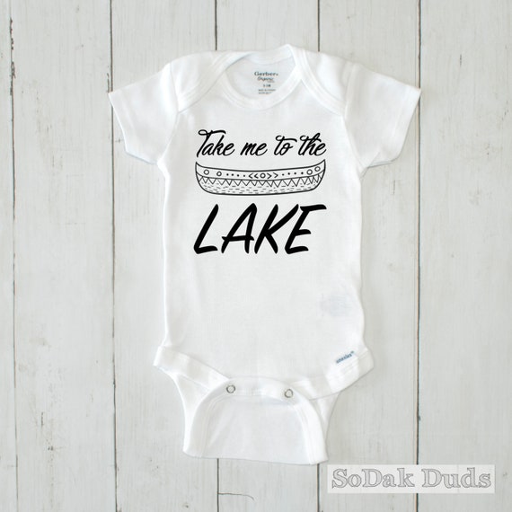 lake baby onesie