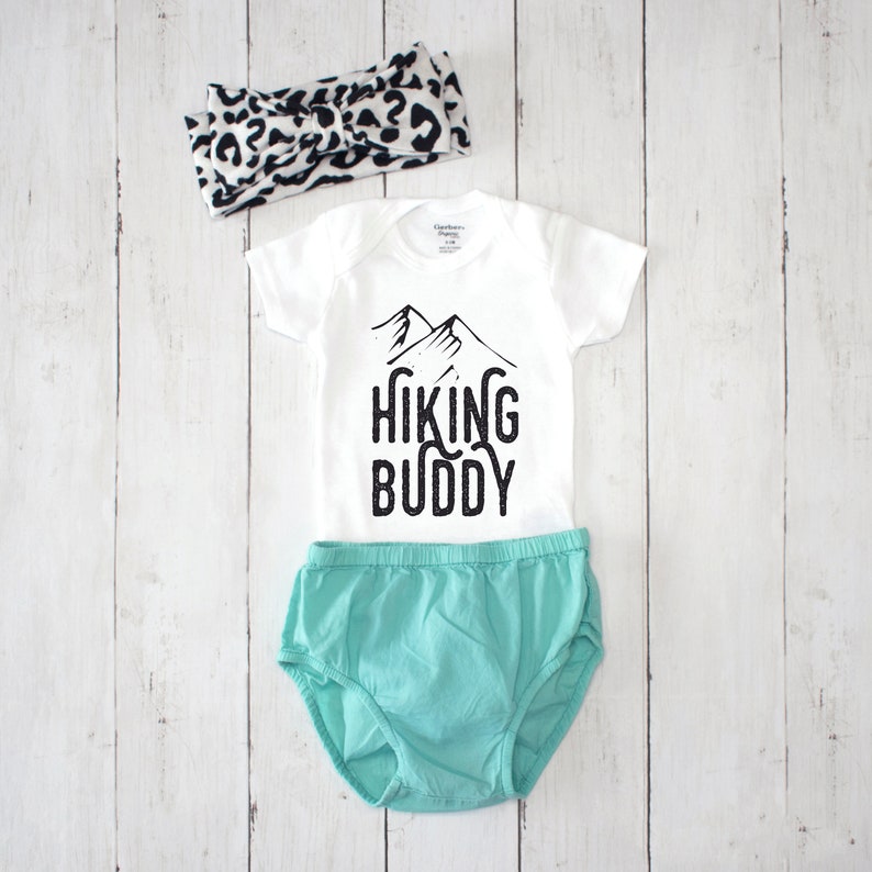 Hiking Buddy Baby Onesie® Outdoor Baby Gift Gender Neural Baby Etsy