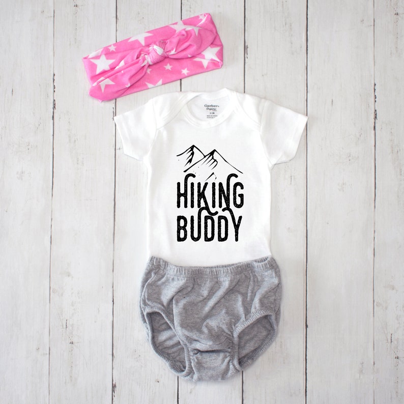 Hiking Buddy Baby Onesie® Outdoor Baby Gift Gender Neural Baby Etsy
