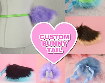 Nub Tail Nubtail Kunstfell Hasenschwanz Bunny Tail Reh Rehschwanz custom Hasen Kaninchen Schwanz Puschel Bunny Wunschfarbe Plüsch faux fur