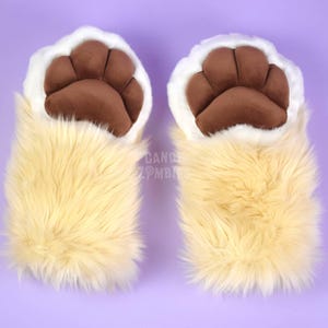 Fursuit Mochi Paws - Premade Furry Paws - Fursuit Handpaws - Fursuit Chunky Paws - Fursuit Accessories - Fursuit Partial Puffy Paws - Gloves
