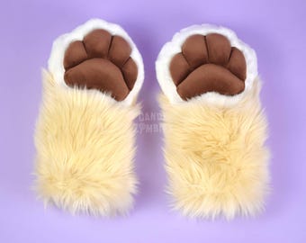 Fursuit Mochi Paws - Premade Furry Paws - Fursuit Handpaws - Fursuit Chunky Paws - Fursuit Accessories - Fursuit Partial Puffy Paws - Gloves