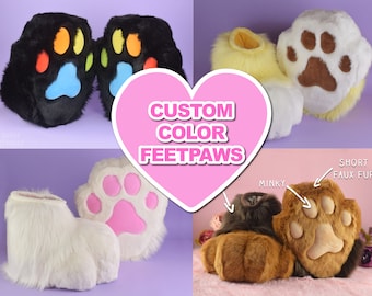 Plantigrade Fursuit Paws - Indoor Feetpaws Plantigrade - Custom Fursuit Commission - Furry Feet Paws - Toonie Fursuit Paws - Planti Paws