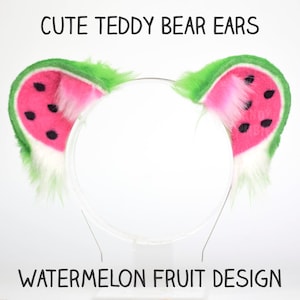 Fluffy Bear Ears - Faux Fur Animal Ears Headband - Anime Cosplay Ears - Cute Mouse Ears - Fluffy Fursuit Ears - Petplay Gear - Therian Ears