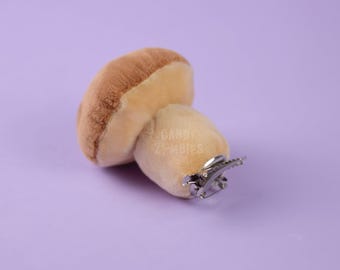 Fursuit Prop Mushroom - Fursuit Hairclip - Furry Food Prop  - Plush Fursuit Accessoiries - Fursuit Jewelry - Minky Fursuit Props