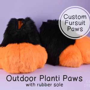 Outdoor Feetpaws Custom Color - Fursuit Partial - Plantigrade Feetpaws Fursuit - Planti Paws Fursuit - Fursuit Shoes Feet Paws - Toonie Paws