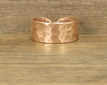 Pure Copper Ring, Handmade, Statement, Arthritis Lore, #220