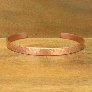 Pure Copper Cuff Bracelet, 99.99%, Adjustable, Handmade Round or Oval, Arthritis Lore, Men Women, Size 6 7 8 8.5, #166-7