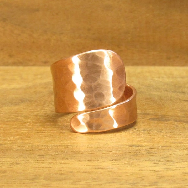 Pure Copper Ring, 99.9%, Handmade Hammered Textured, Arthritis Lore, Anti-viral, Men Women, Size 5 6 7 8 9 10 11 12 13 14, #206-2