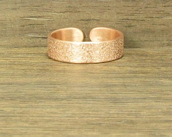 Pure Copper Cuff Ring, Handmade, Arthritis Lore, #172-3