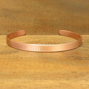Pure Copper Cuff Bracelet, 99.99%, Adjustable, Handmade Round or Oval, Arthritis Lore, Men Women, Size 6 7 8 8.5, #166-8