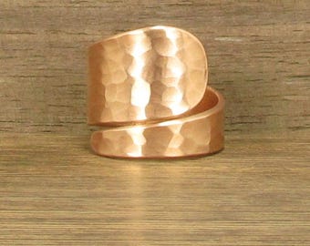 Pure Copper Ring, Spoon Ring Style, Handmade, Arthritis Lore, #206