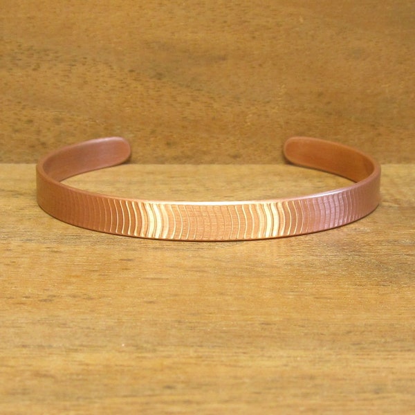 Pure Copper Bracelet, 99.99%, Light Weight Adjustable, Handmade Hammered Round or Oval, Arthritis Lore, Men Women, Size 6 7 8 8.5, #248-8