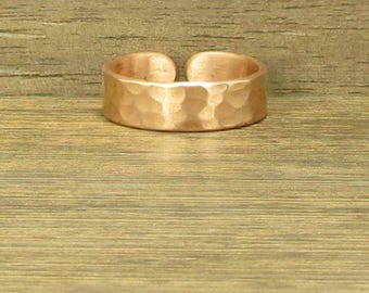 Pure Copper Cuff Ring, Handmade, Arthritis Lore, #172-2