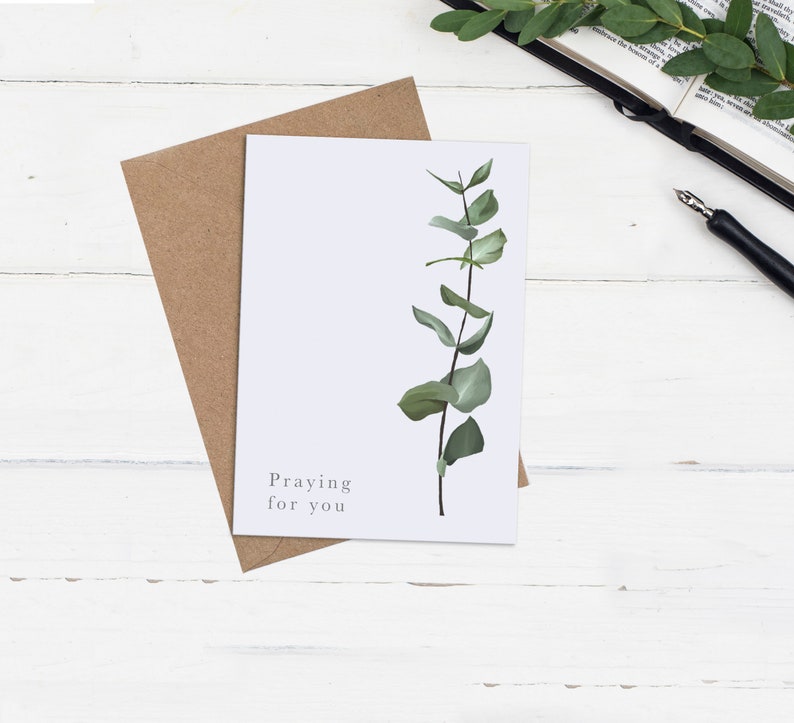 Christian Botanical Greetings Card, Set of Three Cards, Sympathy Card, Thank You Card, Thinking of you Card, Eco Friendly imagem 6