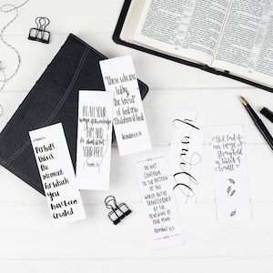 Christian Children of God Bookmarks: Bible Verse Set, Eco Friendly Gifts (Pack of Six)