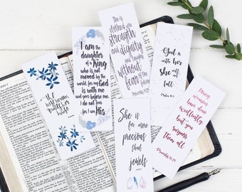 Bibelvers Lesezeichen für Frauen: Christliche Schrift Geschenkset