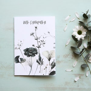 Carte florale de versets bibliques avec sympathie, carte vierge, carte de foi - Psaume 91:1