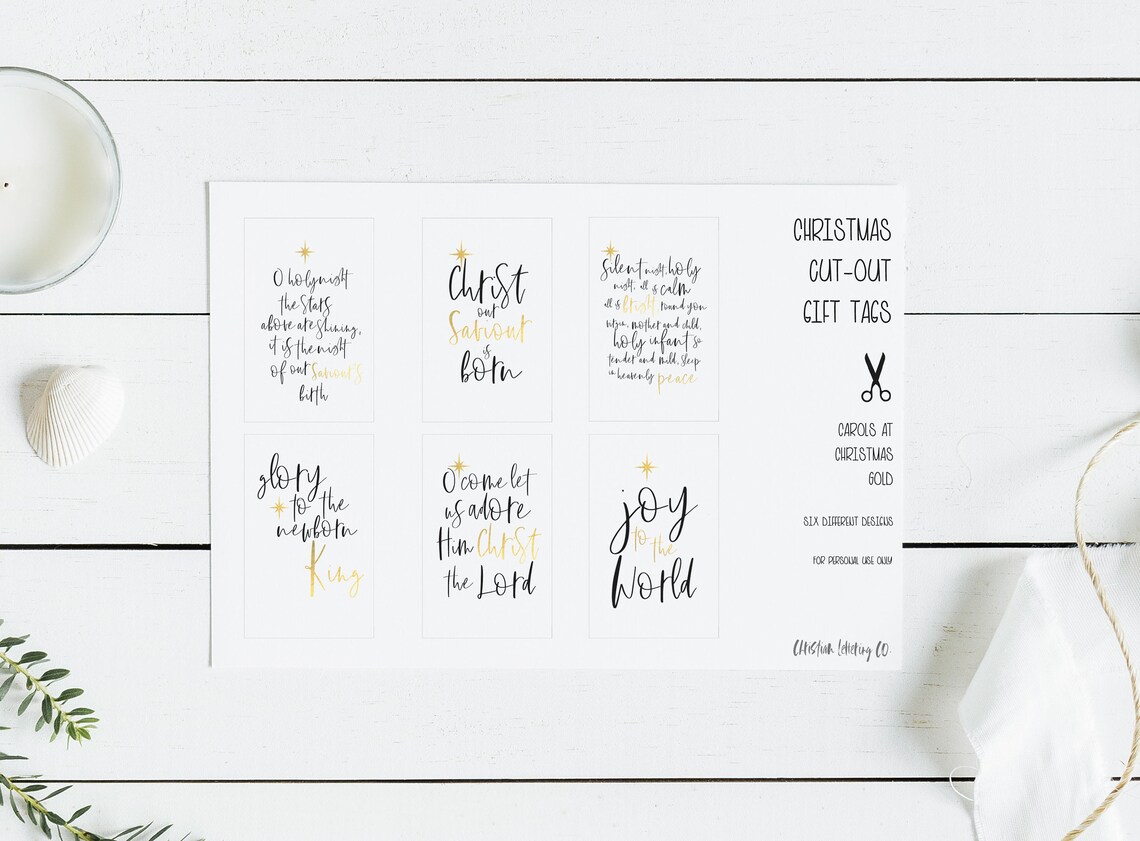 Printable Christmas Gift Tags Christian Gift Tags Blank Gift | Etsy