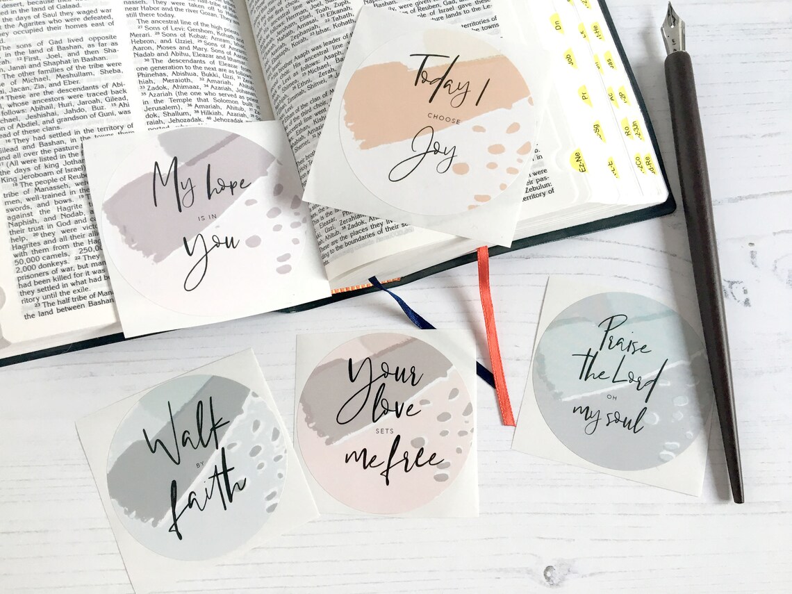 Bible Prayer Journaling Sticker Set Scripture Journaling Set Etsy