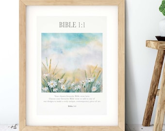 Custom Bespoke Scripture Art Print - Choose Your Own Bible Verse