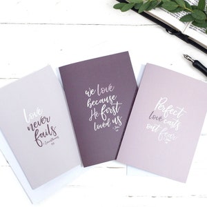 Set di biglietti di auguri Perfect Love, biglietti di compleanno, set di biglietti di nozze, set di scrittura, set di biglietti occasionali, ecologici