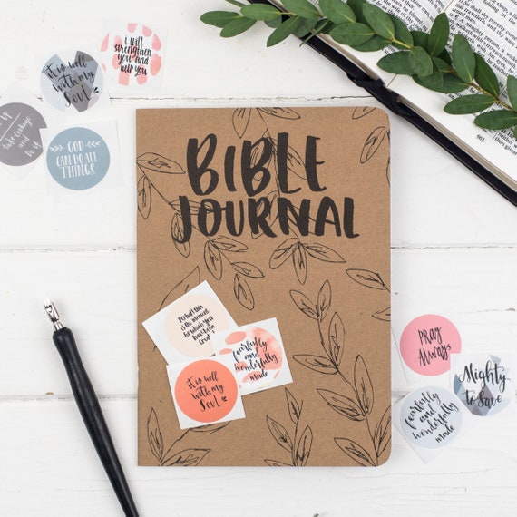 Christian Prayer Journal & Sticker Set TEN Bible Stickers Etsy UK