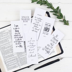 Christian Bookmarks For Him, Christian Gifts, Father&#39;s Day Gift, Scripture Bookmarks, Gifts for Him, Eco Friendly