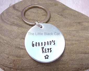 Grandad's Keys Keyring, Grandad Keyring, Grandpa Keychain, Grandpa Keyring, Grandfather, Gift For Grandad, Door Keys, Car Keys, Grandpa Gift