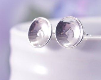 Sterling Silver Cat Studs, Silver Kitty Earrings, Dainty Earrings, Gift For Her, Unique Cat Face Earrings, Ladies Earrings, Dainty Jewellery