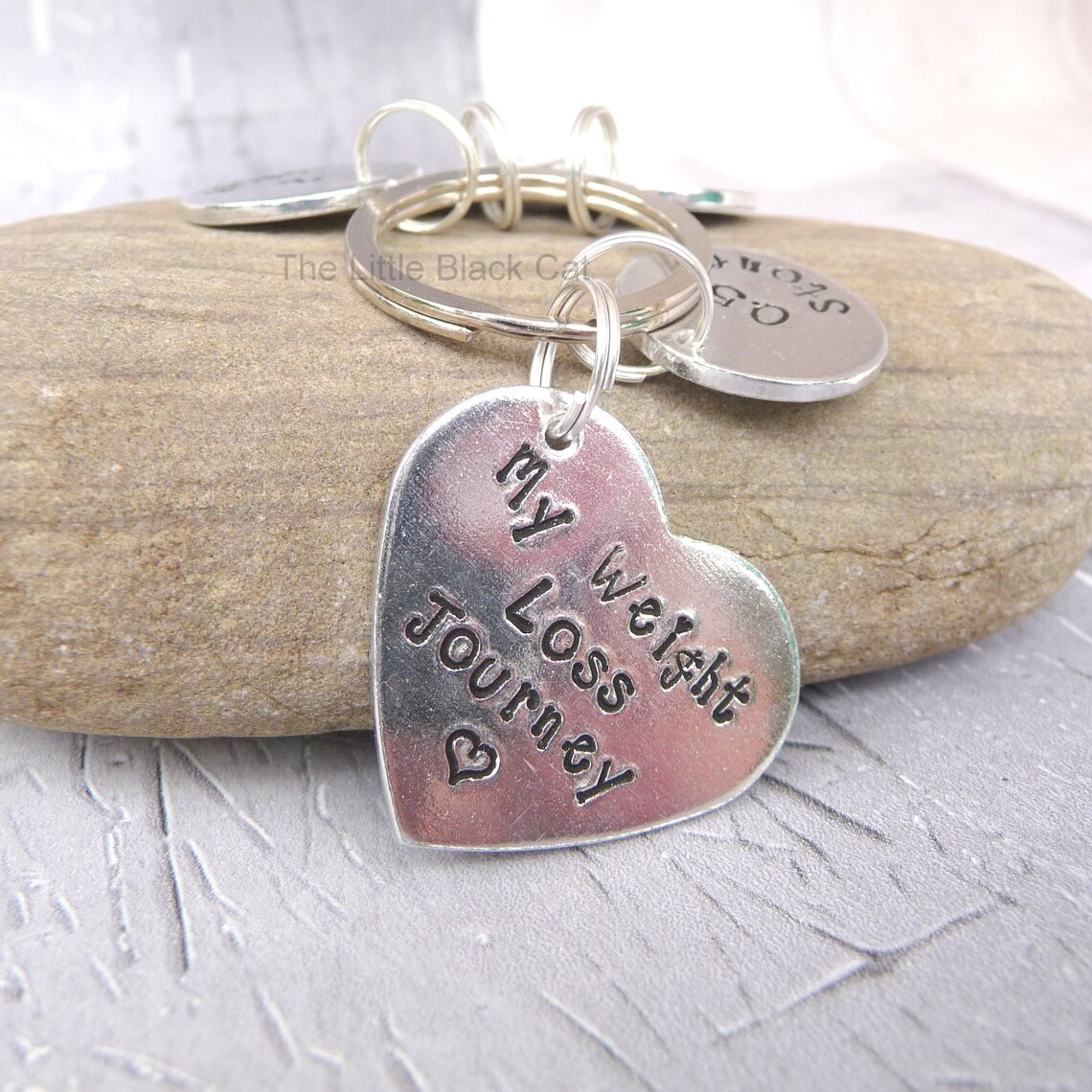 Weight Loss Keyring Slimming Milestones My Weight Loss Etsy