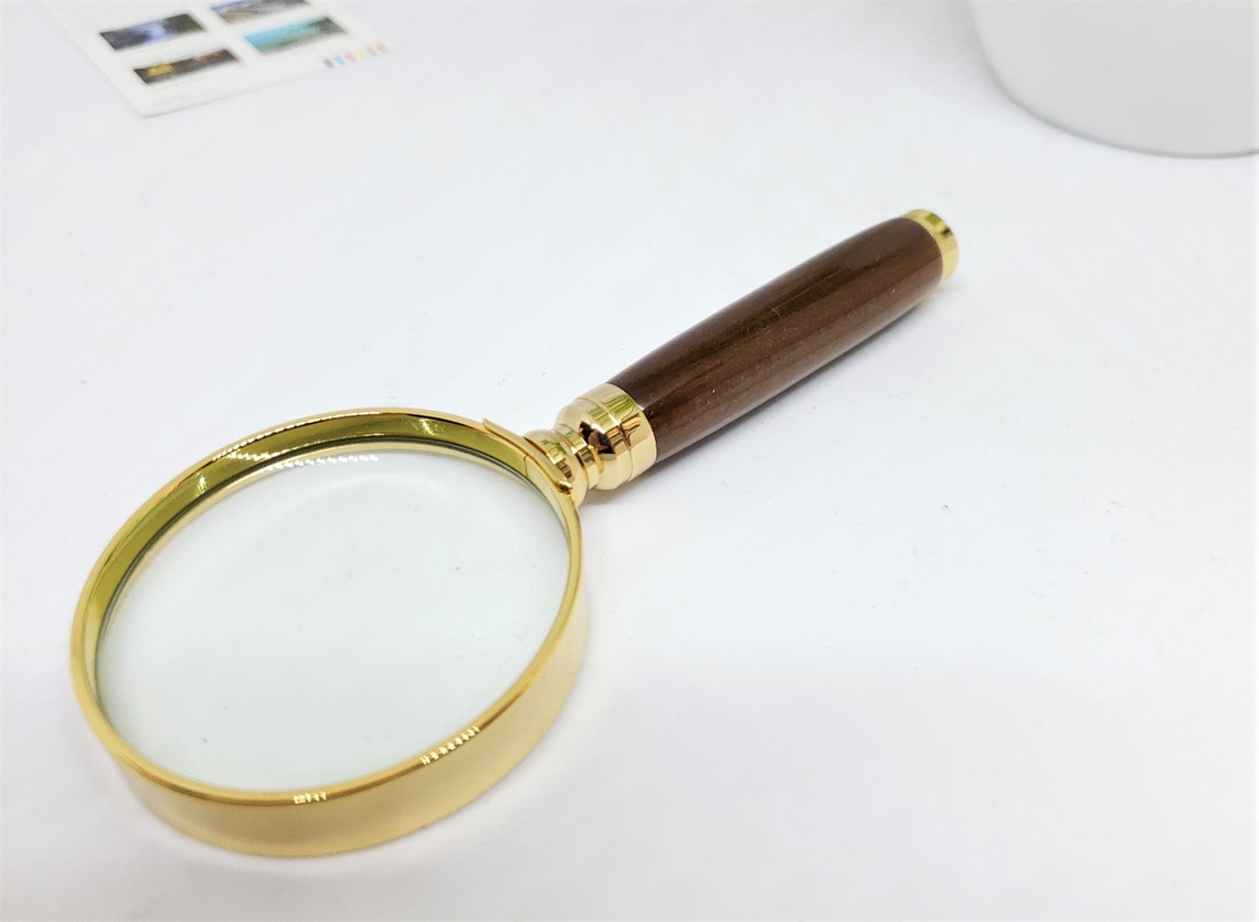 Magnifying Glass 10X Magnification Hand Turned Chocolate Etsy Canada