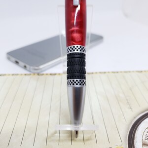 Pen, Race Car, Steering Wheel, Rubber Tires, Checkered Flag, Click, Car ...