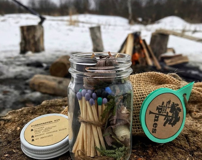 Firestarter Kit + FREE GIFT - Camping - Nature lovers - Campfires - Great outdoors - Cabin