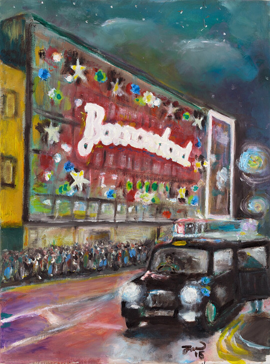 Glasgow City Scape Barrowland Giclee Print Etsy UK