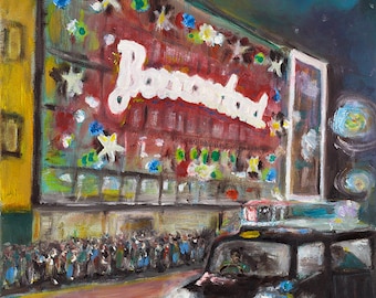 Glasgow city scape Barrowland giclee print