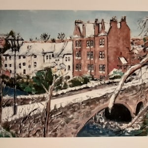 Snuffmill Bridge Cathcart Glasgow Giclee print