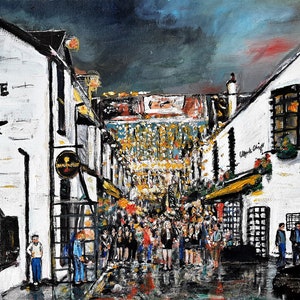 Ashton Lane Glasgow West End Giclee print