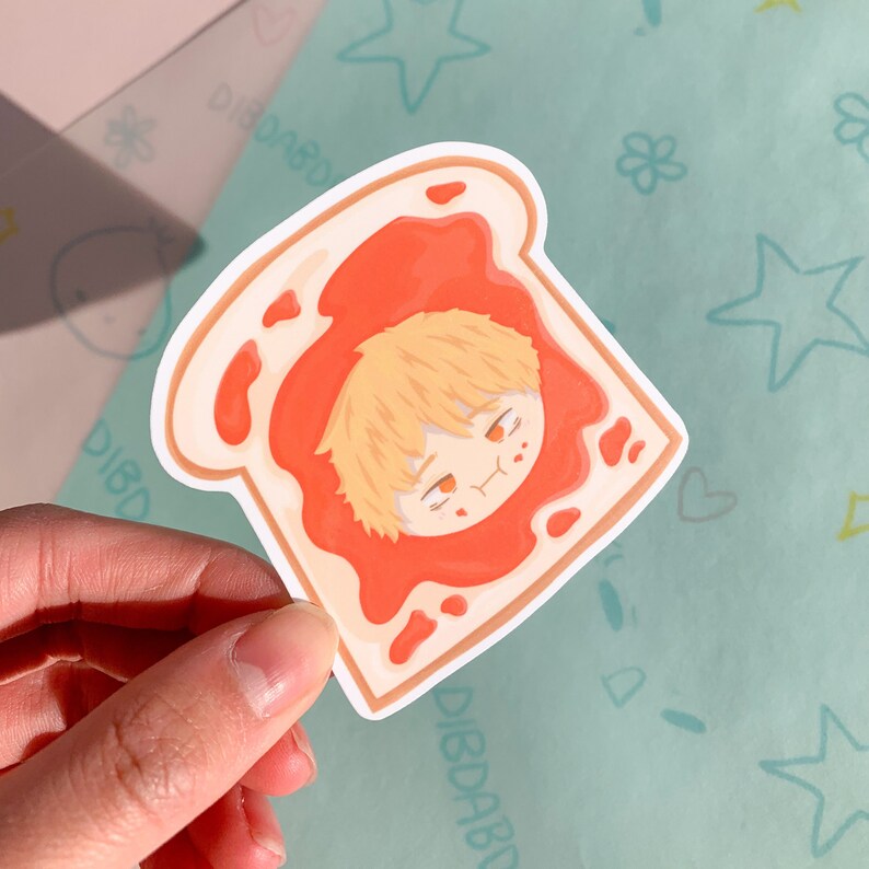 Chainsaw Man Denji Toast Sticker Chainsaw Man Sticker CSM Etsy Ireland