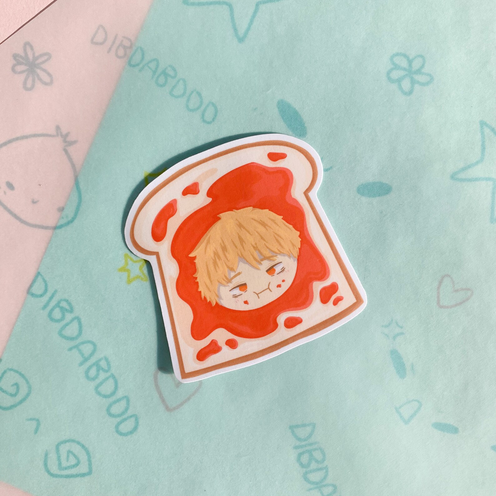 Chainsaw Man Denji Toast Sticker Chainsaw Man Sticker CSM Etsy Canada