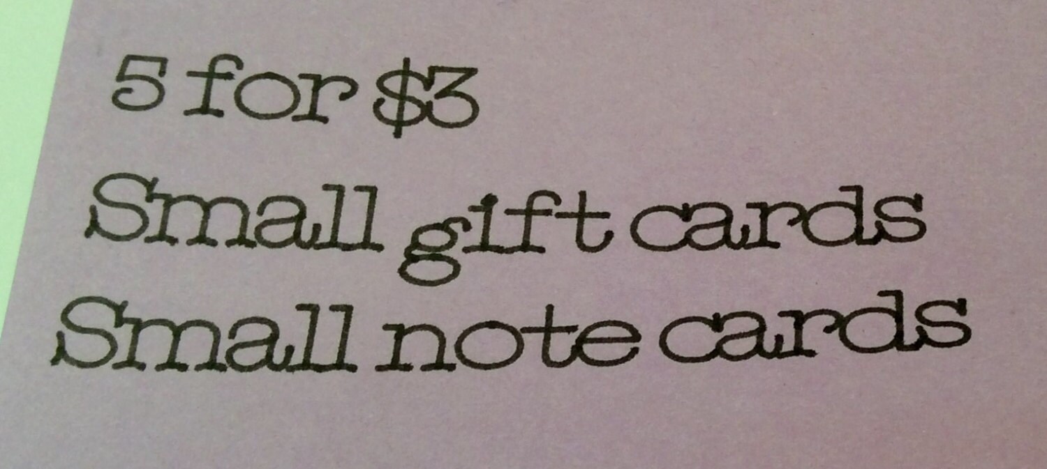 Small note cards | Etsy