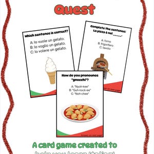 イタリア語学習 | カードゲーム | フラッシュカード | クイズ | ワークシート | 初心者向けイタリア語 | 初心者向け学習カードと語学練習